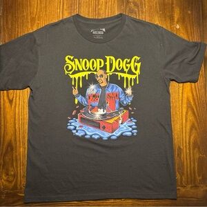 🎤 Death Row Records Snoop Dogg Graphic T-Shirt XL – Black Hip Hop Tee 🖤